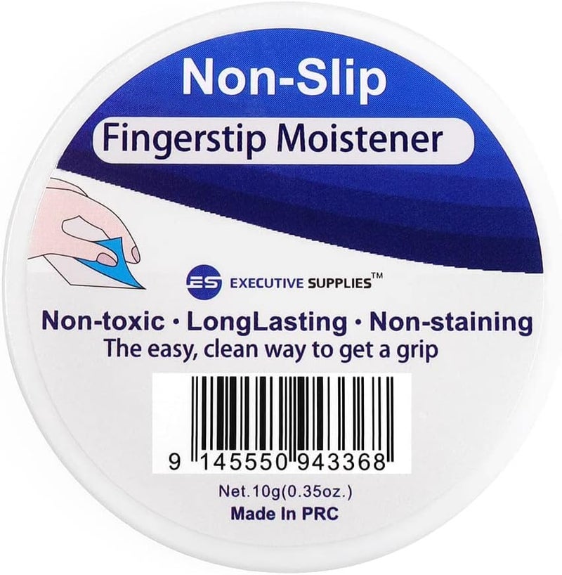 Executive Supplies Fingertip Moistener – Odor-Free, Non-Toxic Gel for Counting, Sorting, Filing & Sealing – Refillable, Non-Skid Base Office Moistener – Easy-Open Container – Pack of 3 - Image 5